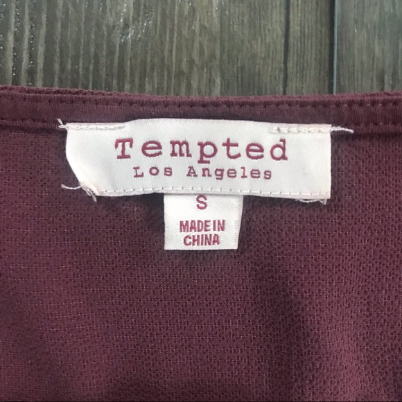 TEMPTED Pretty Purple/Mauve Blouse Gold detailing - Picture 5 of 5